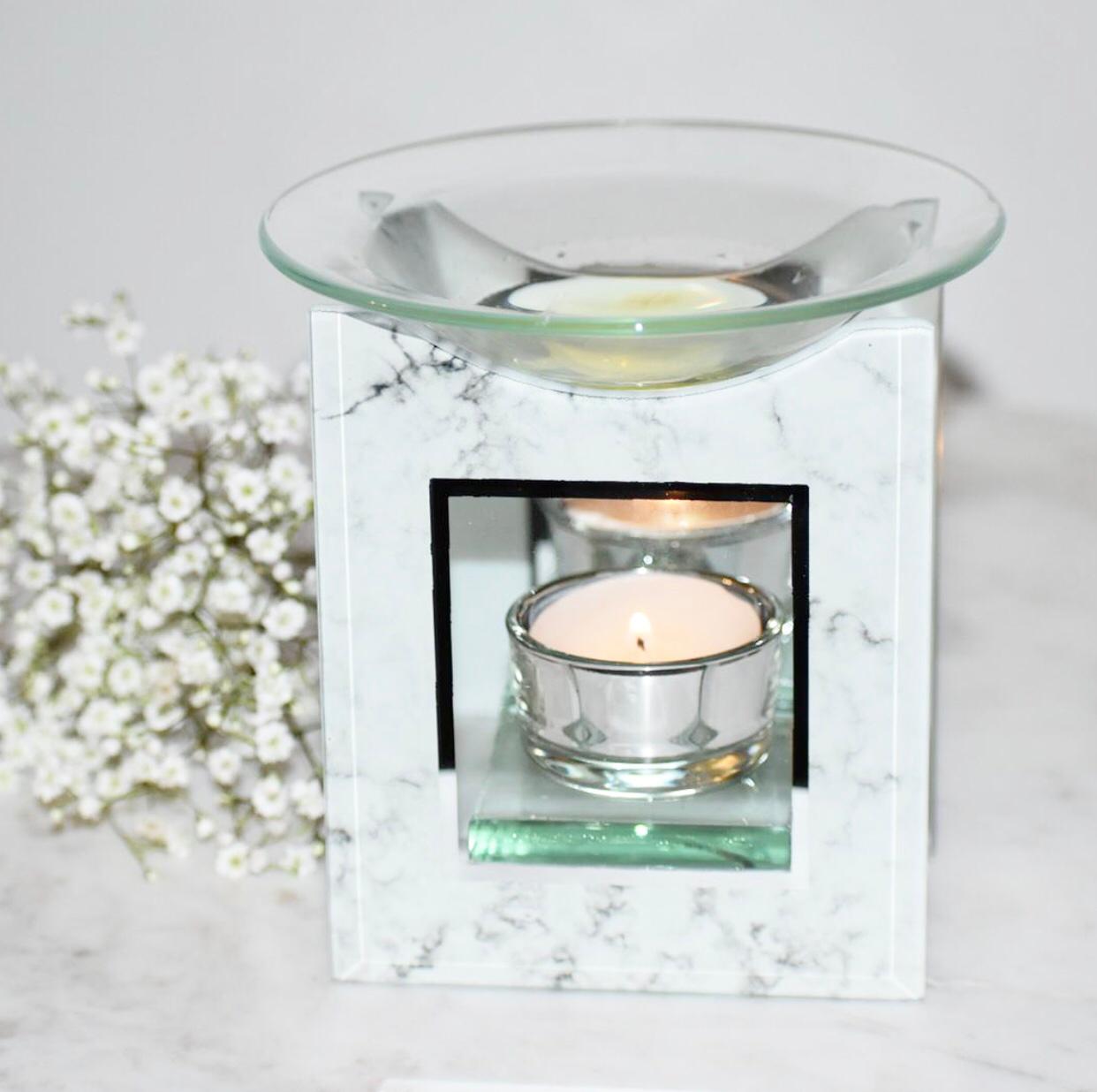 Alternative view of Marmeren Glazen Waxbrander – Luxe Eid Cadeauset